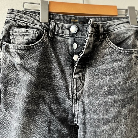 MAJE Paola Gris Denim Jeans size 4 - Picture 13 of 15